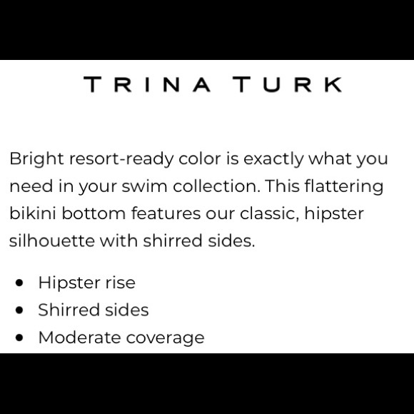NWT Trina Turk reversible swimsuit. Size 8. Resort wear Swim and Spa collection - Picture 9 of 10
